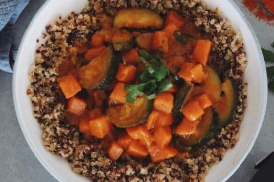 Coconut Vegetable Curry Over Quinoa