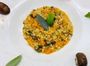 One-Pan Butternut Squash Risotto with Mushrooms