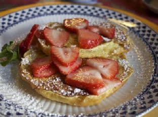 French Toast Croissants with Strawberries