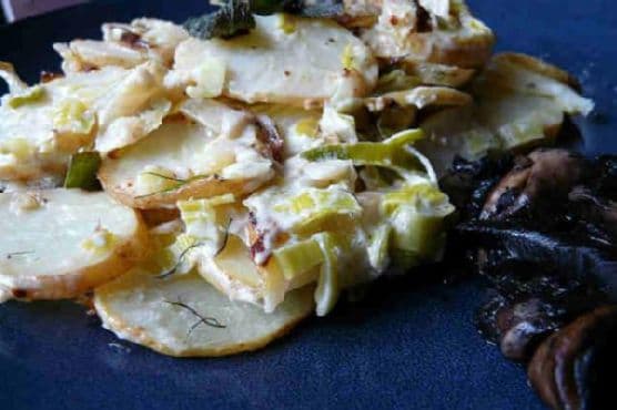 Potato and Leek Gratin