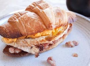 Redneck Breakfast on a Croissant