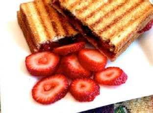 Strawberry and Chocolate Chip Panini